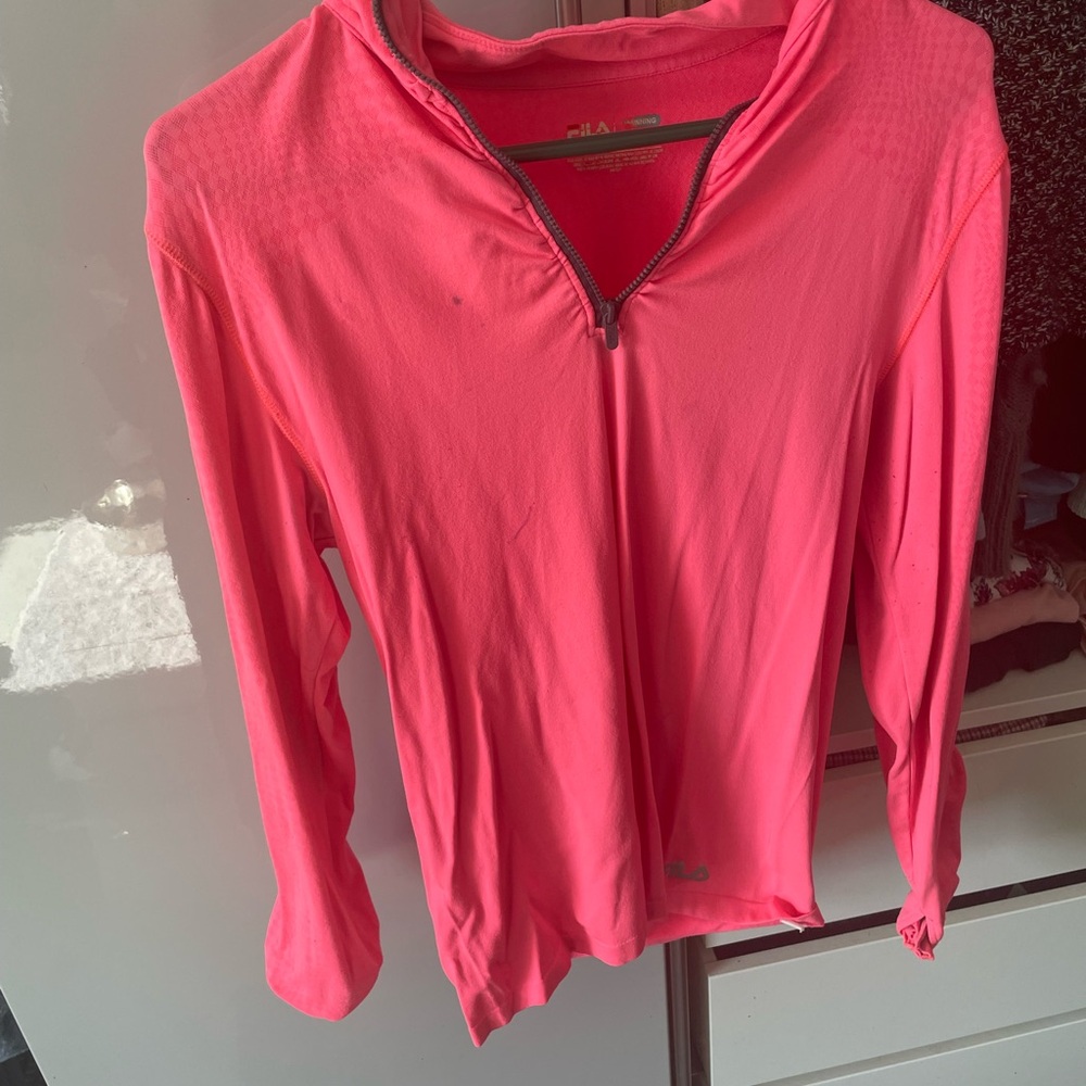 Fila Sport Bright Pink Running Pullover